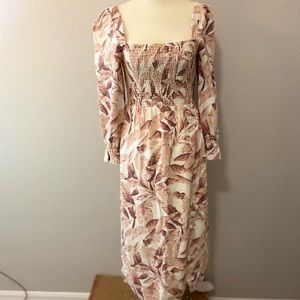 House of harlow 1960 palm leaf dress
